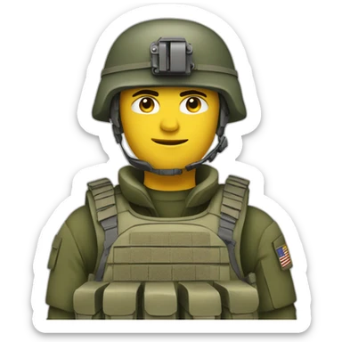NATO modern soldier sticker