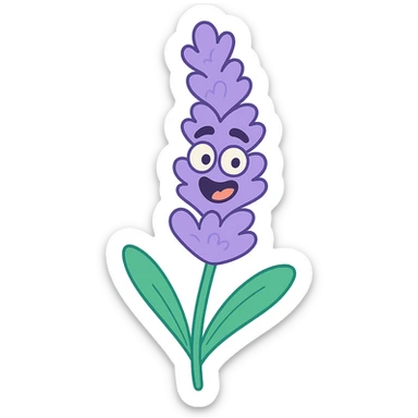 lavender flower sticker