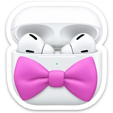 AirPod pros with bows  sticker