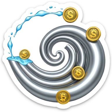 show me cash flow. sticker