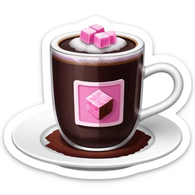 turkish coffe with turkish delight sticker