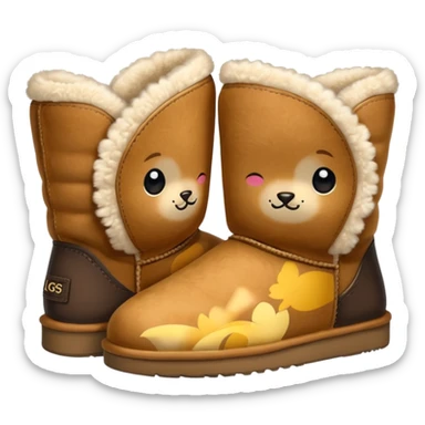 Give me some uggs and make them small sticker