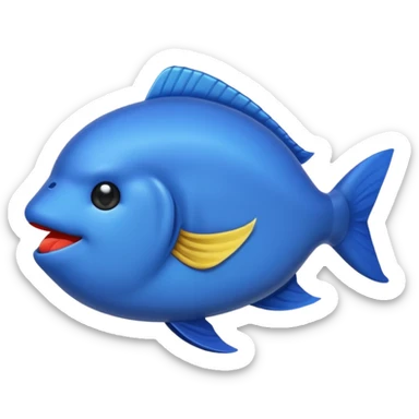 buatkan emoji namun berbentuk ikan 🐟 yang chubby untuk discord emoji tentang mancing untuk announcement  sticker