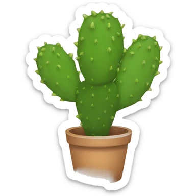 single flat Nopal without pot sticker