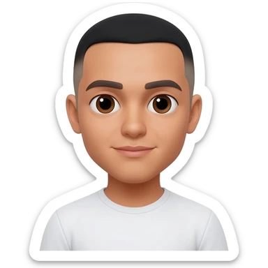 Mexican man fade hair cut 25 year old  sticker