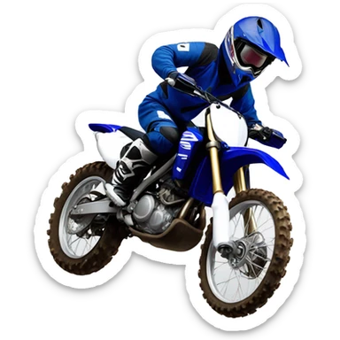 Yamaha Dirt bike wheeling sticker