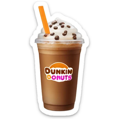 Dunkin’ Donuts iced coffee sticker