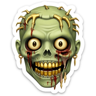 🧟‍♂️ com grillz sticker