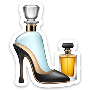 high heels perfume sticker