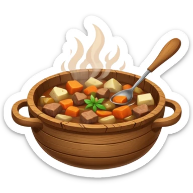 stew medieval in a bowl sticker
