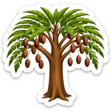 Dates tree sticker