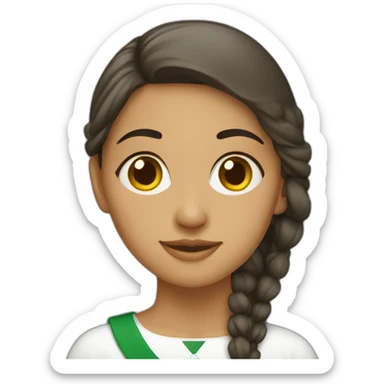 Algerian girl sticker