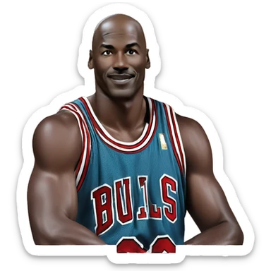 micheal jordan wisits türkiye sticker