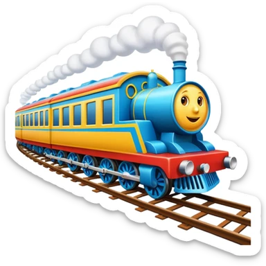 Make a train race sticker