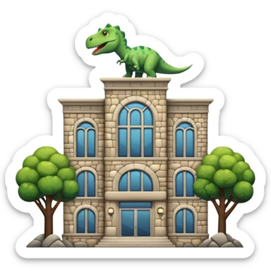 dinosaur Museum Building sticker