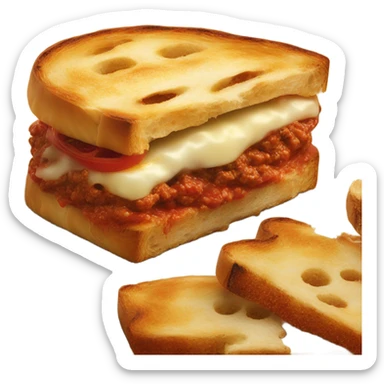 panini Bolognese with cheese  sticker