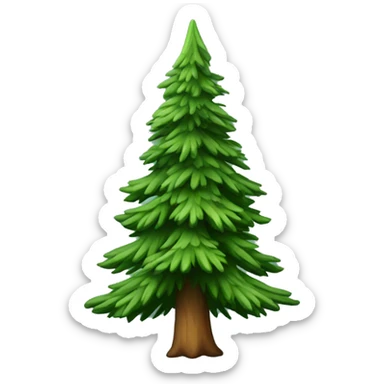 Spruce tree sticker