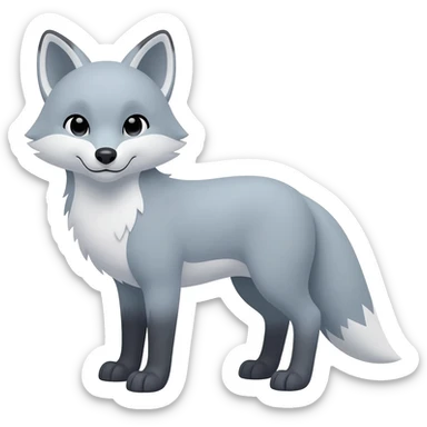 Silver Fox sticker