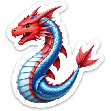 glitter pokemon gyarados sticker