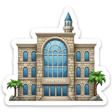 dinosaur Museum Building sticker