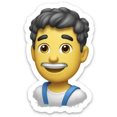 Un emoji Schtroumpfs sticker