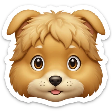 Golden Baby puppy face 🐶 sticker