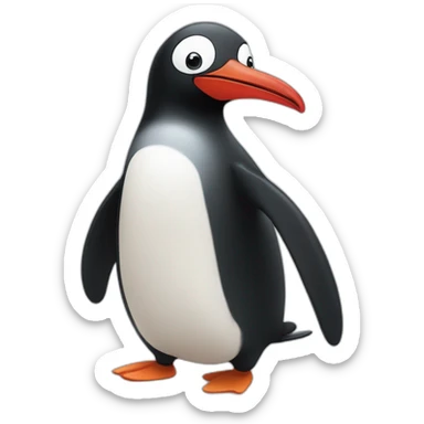 Pingu saying Noot noot sticker
