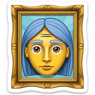  picasso painting frame sticker