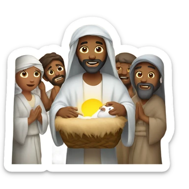 Nativity of Jesus Christ sticker