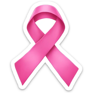 A pink ribbon  sticker