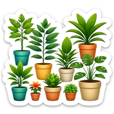 Houseplants everywhere  sticker