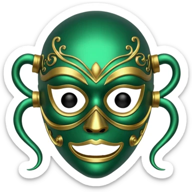 poison mask sticker