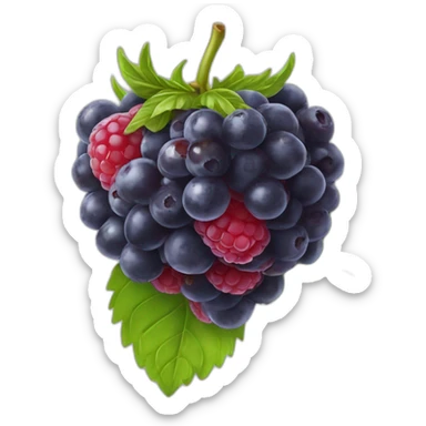 Fraisse framboise myrtille sticker