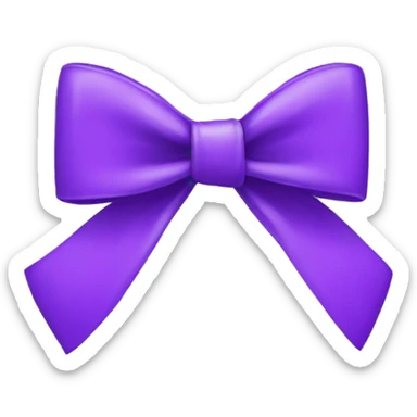 Purple bow  sticker