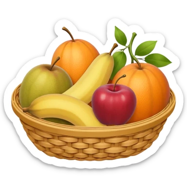 generate an image for fruits basket sticker