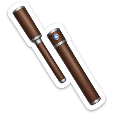 two police baton sticker