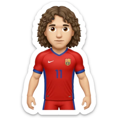 carles puyol football player sticker