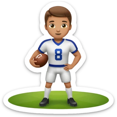 a football player in a match sticker
