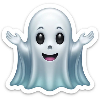 ghost please sticker