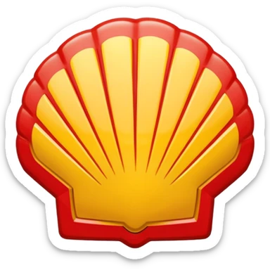 Shell logo gasoline sticker