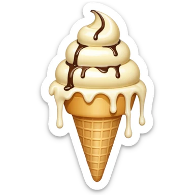 melting ice cream from heat sticker