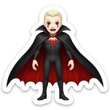 Create an emoji of  a scary Vampire full bodied sticker