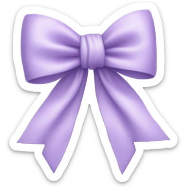 Lilac bow sticker