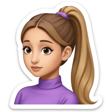 ariana grande ponytail 2025 sticker
