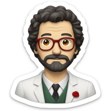 Professor casa del papel sticker