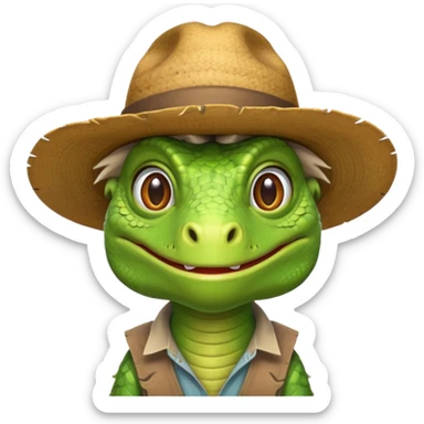 iguana farmer sticker