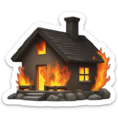 Home fire sticker