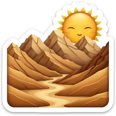 Desert Mountains sticker