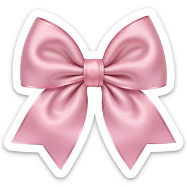 Light pink bow like this 🎀 but even lighter sticker