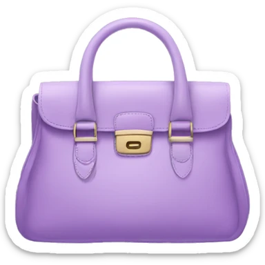 light purple handbag sticker